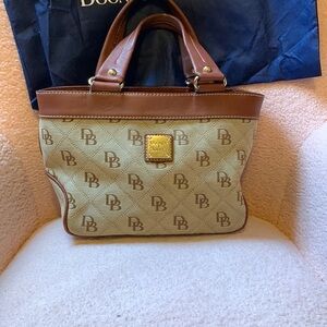 Dooney & Bourke Brown and Tan Tote Bag